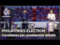 Philippines presidential hopefuls join series of debates ahead of polls