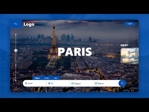 Adobe XD travel website UI design