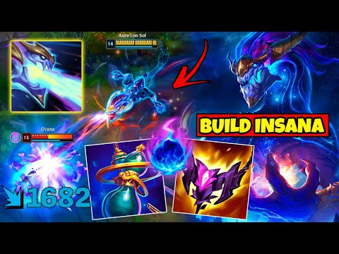 ESSA BUILD DO AURELION SOL COM O NOVO ITEM DE MANA É INSANO