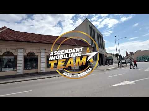 Locatie centrala cu front stradal amplu, ideala pentru birou, sediu firma sau spatiu comercial, Sfantu Gheorghe. — Video