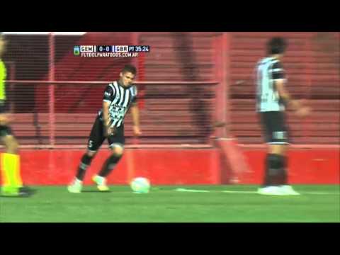 Montiveros casi rompe el cero. Gimnasia M. 0 - G. Brown 0. Desempate. B Nacional 2015. FPT.