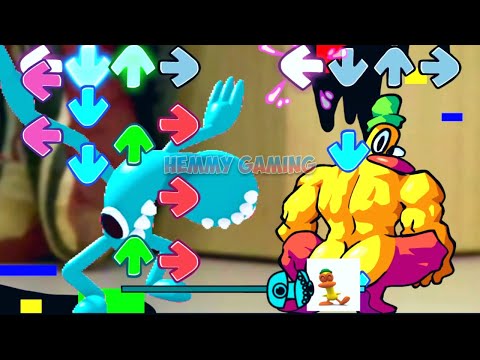 Rainbow Friends vs Pocoyo & Pato Sing Sliced (FNF Mod Song) | Sliced But Everyone Sings It
