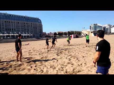 Club Patín Mieres Entrenamiento en la playa
