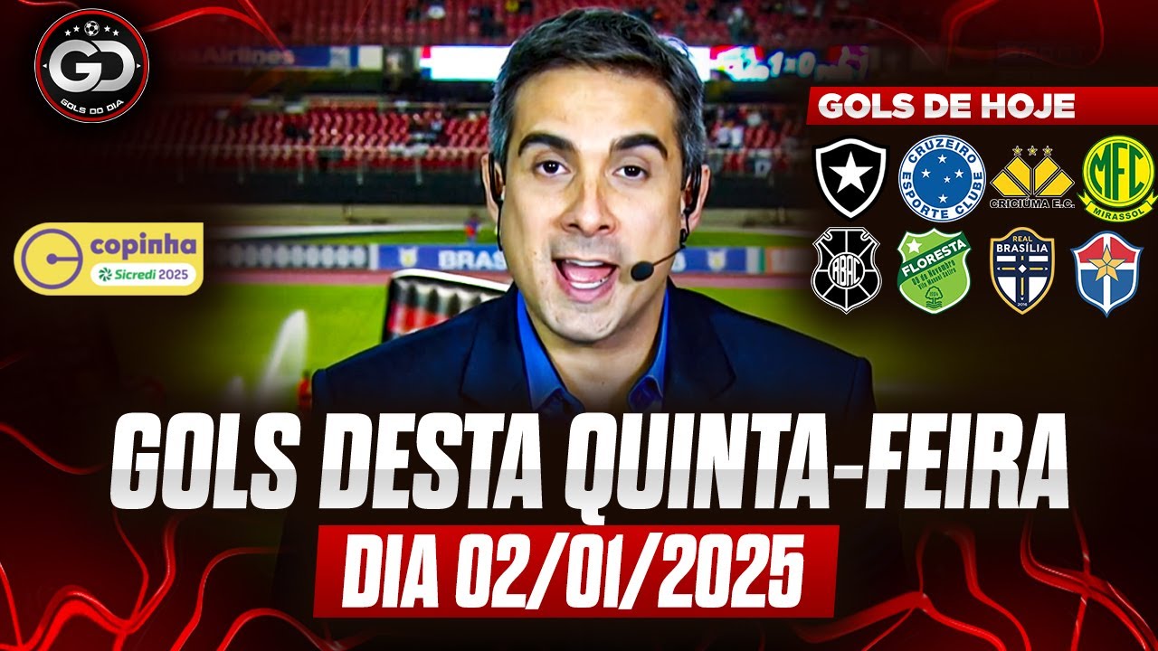 ⚽️ TODOS OS GOLS DA COPINHA DESTA QUINTA FEIRA 02/01/2025 GOLS DE HOJE, GOLS DO DIA (COMPLETO)