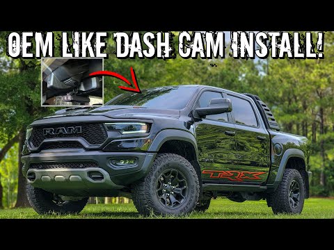 THE 4k dash cam you NEED! Plug and play install for YOUR RAM 1500 TRX! FitCamX