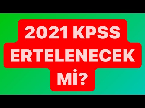 WILL 2021 KPSS BE POSTPONED???