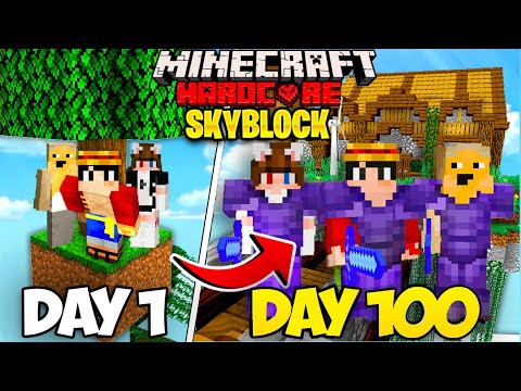 KanesAce - We Spent 100 Days In Minecraft in Modded Skyblock