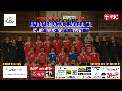 Hvidovre VK vs Amager VK 11 12 2021 Volleyligaen