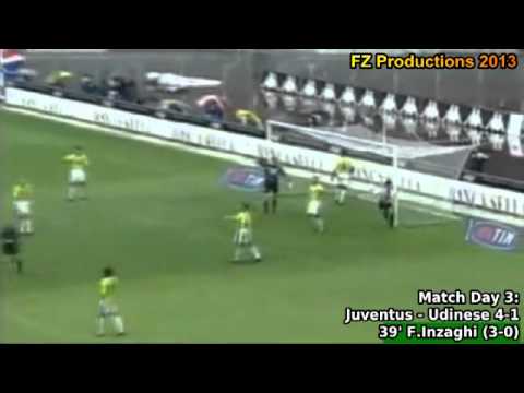 Serie A 1999-2000, day 3 Juventus - Udinese 4-1 (F.Inzaghi 2nd goal)