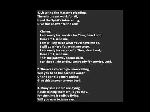 GHS 54 - I Am Ready  For Service