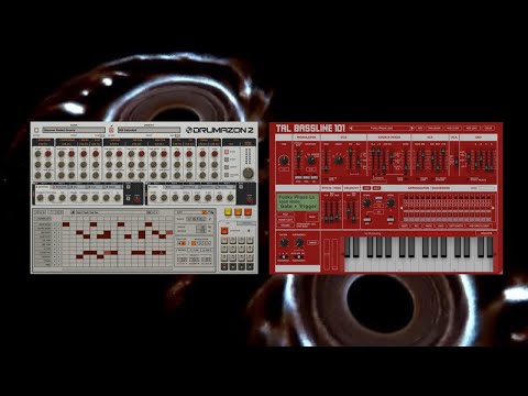 D16 Drumazon 2 x TAL Bassline 101 | program practice #909 #braindance