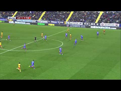 Gol de Juanfran en propia puerta (1-1) en el Levante UD - FC Barcelona - HD Copa del Rey