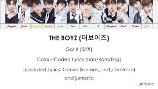 [ENG] The Boyz (더보이즈) - Got It (있어) Colour-Coded Lyrics