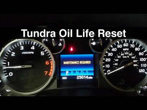 2014 Toyota Tundra How to Reset Oil Life Maintenance Required  Reminder 2014-2017 2015 2016 2020 19