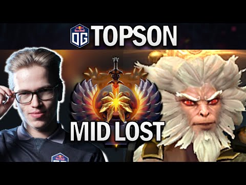 OG.TOPSON MONKEY KING - MID LOST - DOTA 2 7.25 GAMEPLAY