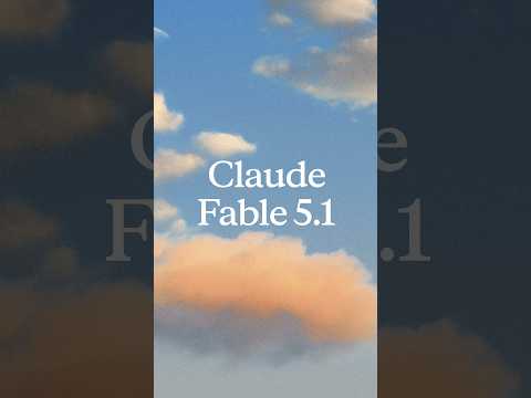 Video thumbnail: Meet Claude Fable 5.1