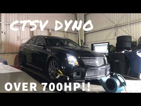 Cadillac CTS-V on the Dyno! Over 700HP!