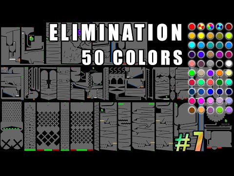 Amazing Elimination Color Marble Race 7 in Algodoo \ Marble Race King