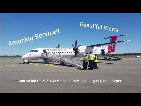 YouTube thumbnail for Qantas De Havilland (Bombardier) DHC-8-400 Dash 8Q