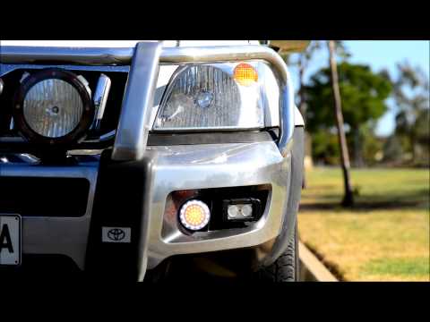 Bullbar LED, DRL lights for OEM bullbar - suits Prado, Hilux, Landcruiser, Navara, Ranger