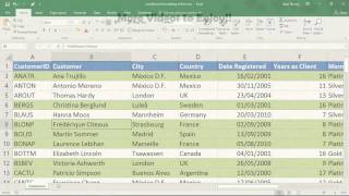 Download the video "Apply Conditional Formatting to an Entire Row - Excel Tutorial"