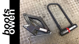 Car Jack versus a bike lock | BTwin U lock | who will win? | can I break it?