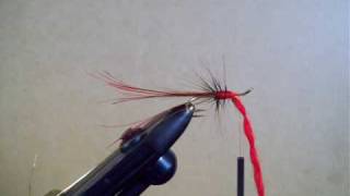 Pot bellied Red Frances variant salmon fly