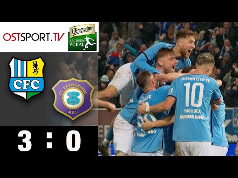 Aue disaster & CFC goal after 28 seconds: Chemnitzer FC - Erzgebirge Aue 3-0 | Saxony Cup