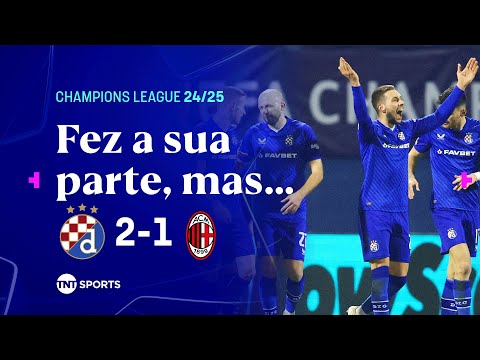 Gols e lances de Dinamo Zagreb x Milan