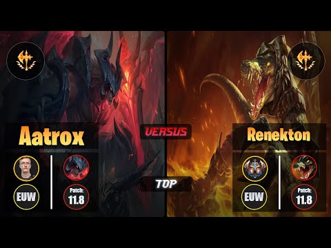 MagiFelix AATROX (Top) [Conqueror] VS RENEKTON - Challenger EUW Patch 11.8