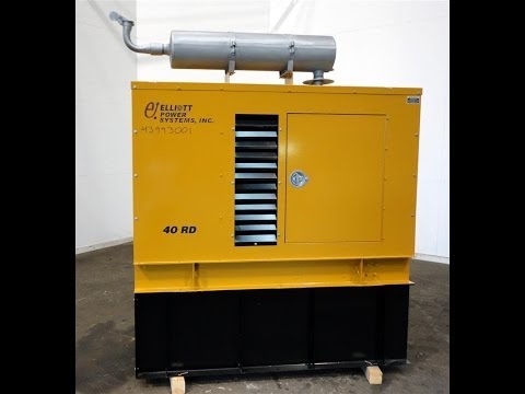 Used- Elliott 40kW Standby Diesel Generator Set - Stock# 43993001