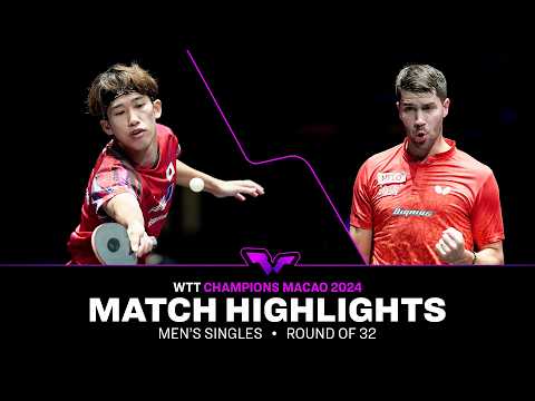Maharu Yoshimura vs Patrick Franziska | MS R32 | WTT Champions Macao 2024