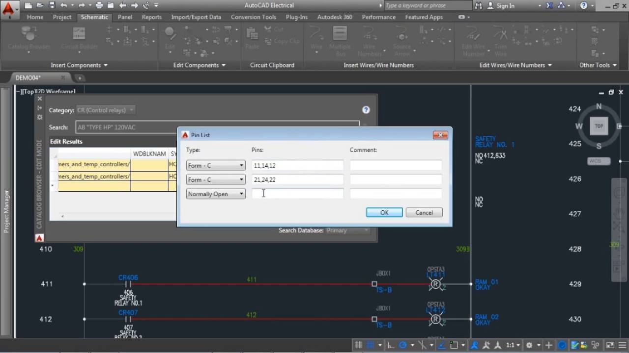 Autodesk AutoCAD Electrical - edit parts in catalog browser video