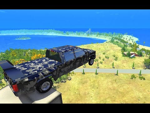 Crazy Vehicle High Speed Jump Cadort Island - BeamNG.drive Jumps