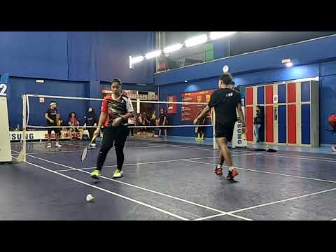 Badminton Final Mix Double A MT Weekly Challenge- Sufyuddin / Farah Vs Hakem / Hazwani Hazair