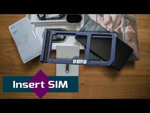 Nokia 8 How to insert SIM card / memory card
