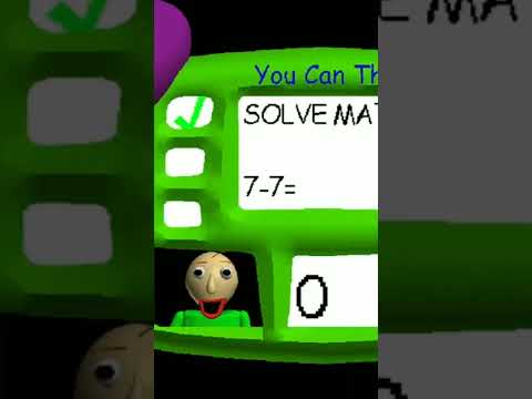When You Get The 3 Questions Correct, Baldi's Basics Education And Learning (Super Fast Edition)