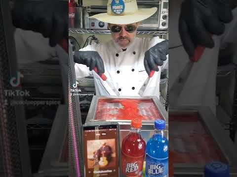 Big Red Ice Cream on the anti-griddle