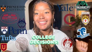 COLLEGE DECISION REACTIONS 2024!!!|| 15 Schools! Ivies, Carnegie Mellon, Vassar and More!