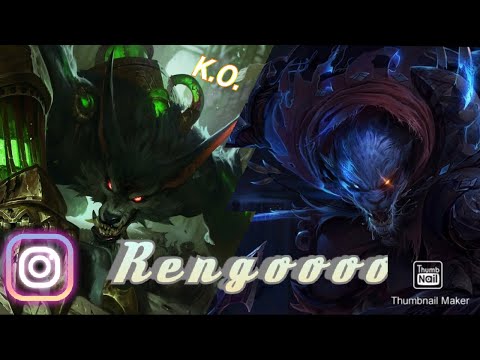 Rengar jungle Ranked solo q (League of legends Gameplay)