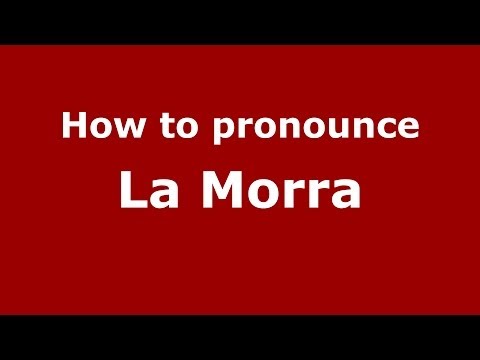 How to pronounce La Morra (Italian/Italy) - PronounceNames.com