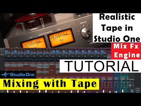 Softube Tape with Studio One Mix Engine Fx | Best Multitrack Tape Recorder