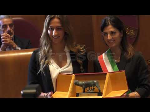RETESOLE TG LAZIO - Premiazione Simona Quadarella in Campidoglio
