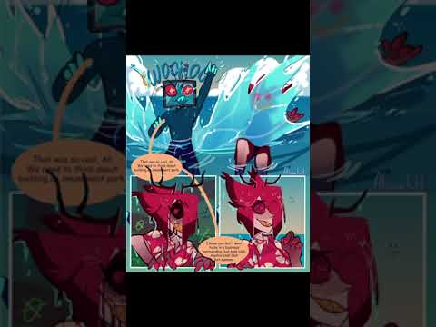 Vox & Al Beach Day ( Hazbin Hotel Comic Dub ) #hazbinhotel