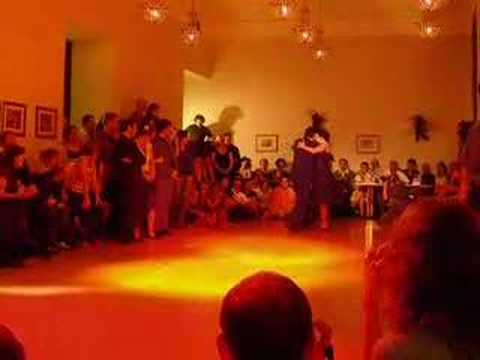  Corina de la Rosa  and  Julio Balmaceda  are  dancing  to  the  vals  "  No Nos Veremos Mas  "