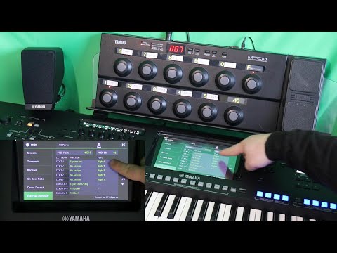 Obsluha klávesových nástrojů Yamaha - GENOS + MIDI pedál MFC10