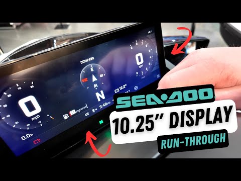 SeaDoo's 10.25" Color Touch Screen Display In Action GTX 325 Limited