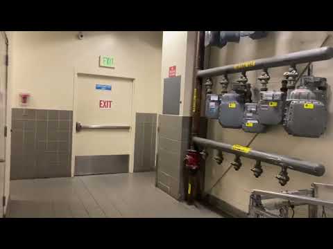 Riding freight elevator B at westlake center mall