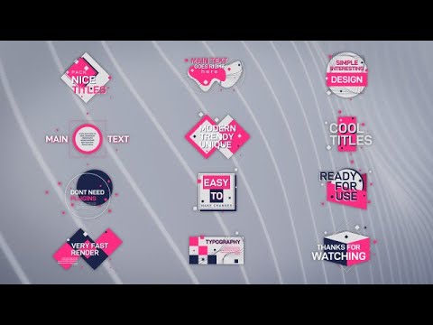 Creative Geometry Titles Final Cut Pro Templates