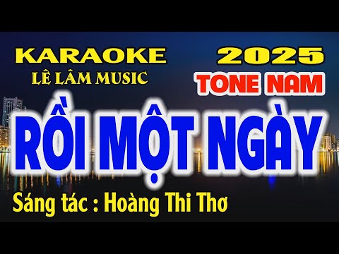 Karaoke Rồi Một Ngày Tone Nam ( C#m ) Lê Lâm Music